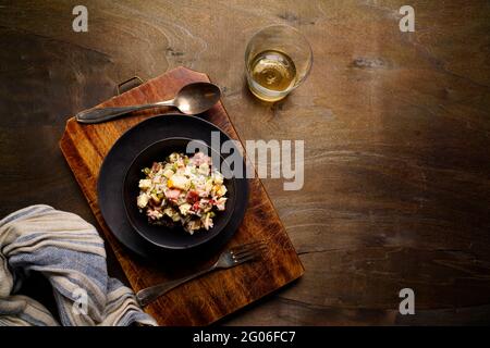 Salade de riz froid, Italie, Europe Banque D'Images