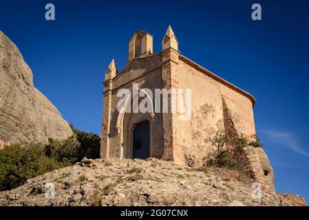 Hermitage de Sant Joan de Montserrat vu de différentes perspectives (Barcelone, Catalogne, Espagne) ESP: Ermita de Sant Joan de Montserrat, Barcelone Banque D'Images