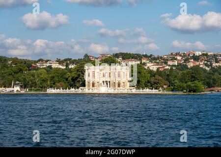 Pavillon Kucuksu (Kucuksu Kasr) à Beykoz, Istanbul.Turquie Banque D'Images