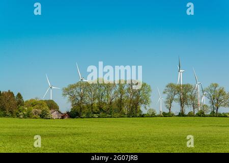 Landschaft am alten Eiderkanal BEI der Schleuse Kluvensiek BEI Bovenau Banque D'Images