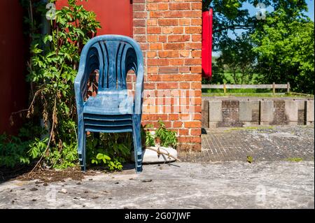 Landschaft am alten Eiderkanal BEI der Schleuse Kluvensiek BEI Bovenau Banque D'Images