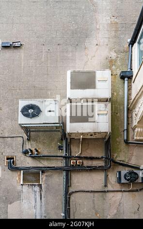 Unités de climatisation sur le mur Banque D'Images