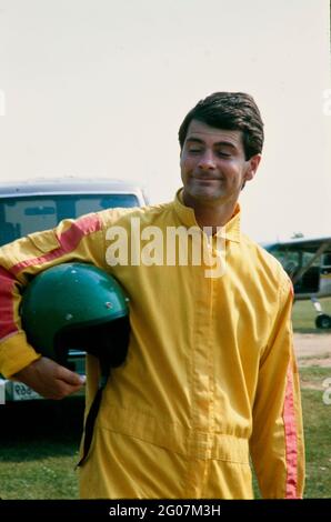 Parachutisme, parachute et parachutisme avec Jeff Krotz 1982 à Simcoe Ontario Canada Banque D'Images