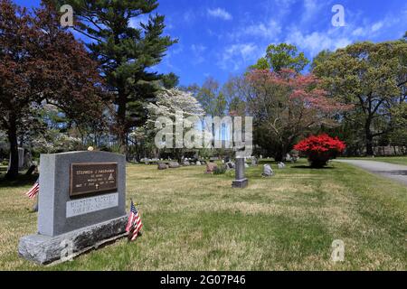 Cimetière historique de Yaphank long Island New York Banque D'Images