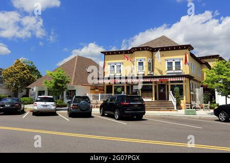 Main St. Westhampton long Island New York Banque D'Images