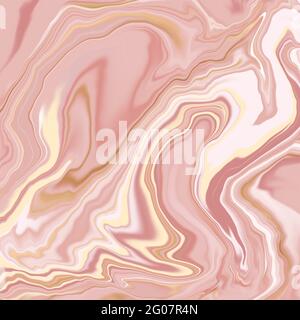 Flux dynamique liquide luminescent. Couvercle fluide tendance. Illustration de votre conception. Marbre liquide conception abstrait peinture arrière-plan Banque D'Images