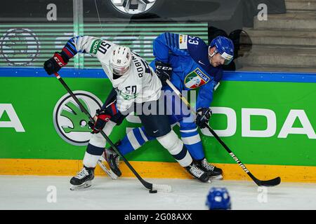 Riga, Lettonie. 1er juin 2021. Italie vs États-Unis, Hockey sur glace à Riga, Lettonie, juin 01 2021 crédit: Agence de photo indépendante/Alamy Live News Banque D'Images