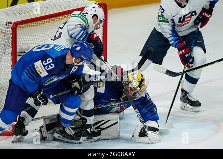 Riga, Lettonie. 1er juin 2021. Italie vs États-Unis, Hockey sur glace à Riga, Lettonie, juin 01 2021 crédit: Agence de photo indépendante/Alamy Live News Banque D'Images