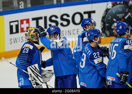 Riga, Lettonie. 1er juin 2021. Italie vs États-Unis, Hockey sur glace à Riga, Lettonie, juin 01 2021 crédit: Agence de photo indépendante/Alamy Live News Banque D'Images