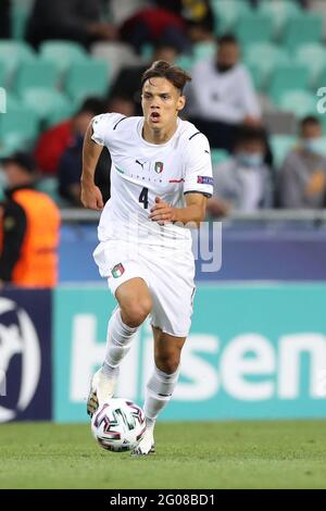 Ljubljana, Slovénie, 31 mai 2021. Samuele Ricci, d'Italie, lors du match des Championnats U21 de l'UEFA 2021 à Stadion Stoczicw, Ljubljana. Le crédit photo devrait se lire: Jonathan Moscrop / Sportimage Banque D'Images