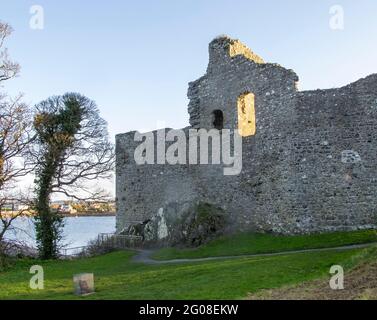 Comté de Carlingford Castle, Louth Irlande Banque D'Images