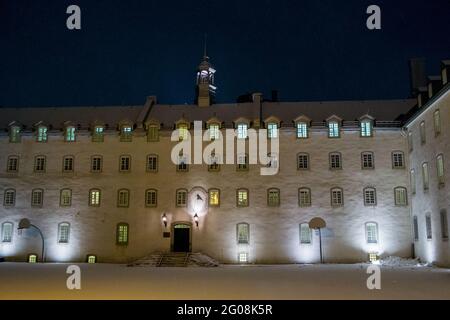 Bâtiment du séminaire historique à l'Université de Laval, Vieux-Québec, Canada Banque D'Images