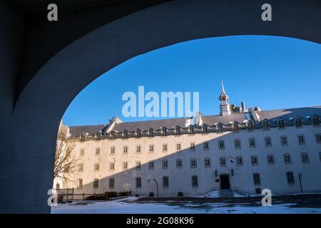 Bâtiment du séminaire historique à l'Université de Laval, Vieux-Québec, Canada Banque D'Images