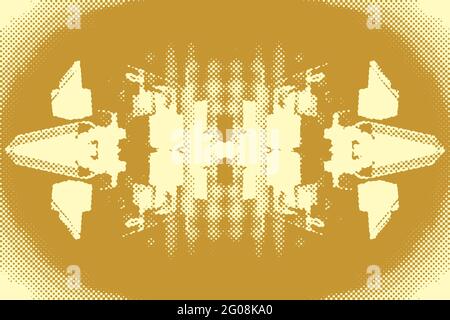 Image d'arrière-plan de grunge demi-ton abstrait. Banque D'Images