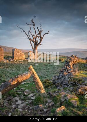 Vache Basse Barn Castleton Peak District Banque D'Images