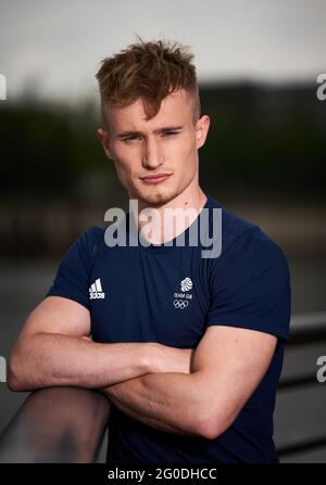 Photo du dossier datée du 24-07-2019 de Jack Laugher, plongeur de l'équipe GB. Date de publication : le mercredi 2 juin 2021. Banque D'Images