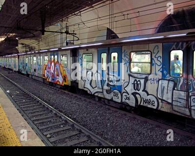 Le métro à Rome, Italie Banque D'Images