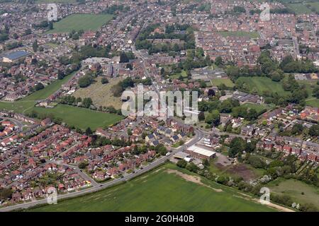 Vue aérienne depuis le sud-est de Royston près de Barnsley, dans le Yorkshire du Sud Banque D'Images