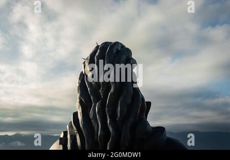 adiyogi shiva statue de perspectives différentes unique image est prise à dhyanlinga coimbatore inde le 02 2020 janvier. il s'agit de la statue shiva fait de s. Banque D'Images