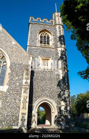 Saint-Jean l'évangéliste, l'église paroissiale de Hécing-atte-Bower, Essex, Royaume-Uni, construite entre 1876 et 1878 sur un site datant du XIe siècle Banque D'Images