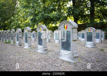 L'illustration montre le cimetière de Westerbegraafplaats à Gand, le mercredi 02 juin 2021. Il y a environ deux semaines, une fille de 14 ans a été victime Banque D'Images