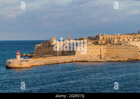 Fort Ricasoli, fort bastionné à Kalkara, Malte Banque D'Images