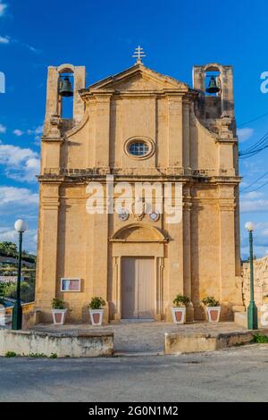 Basilique notre-Dame du patronage à Ghasri sur l'île de Gozo, Malte Banque D'Images