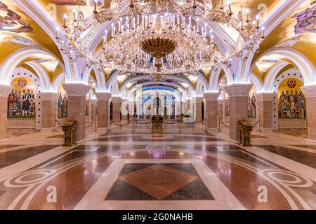 Église Saint Lazar dans la crypte souterraine de l'église orthodoxe Saint Sava à Belgrade, Serbie Banque D'Images