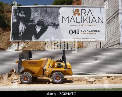 Annonce de concert Ara Malikian à Fuengirola, province de Malaga, Andalousie, Espagne Banque D'Images