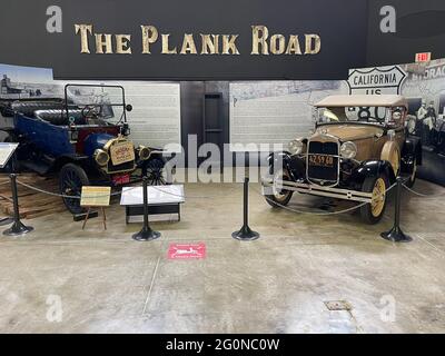 L'exposition Planko Road à l'intérieur du musée de l'automobile de San Diego, Balboa Park, CA Banque D'Images