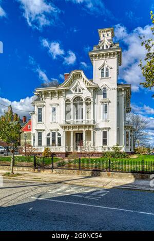 Mariage Cake House, Kendrick - Prentice - Tirocchi House, 514 Broadway, dans le quartier de Federal Hill. Construit en 1867, conçu par Perez Mason. Banque D'Images