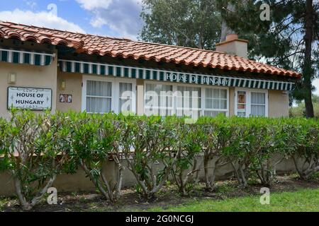 House of Pacific relations International Hongrois Cultural Cottage situé à Balboa Park à San Diego, CA Banque D'Images