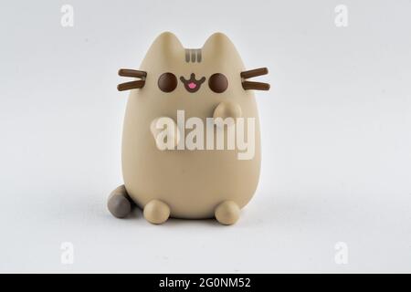 CHESTER, ROYAUME-UNI - 9 MAI 2021:Figurine Pusheen Funko Pop Banque D'Images