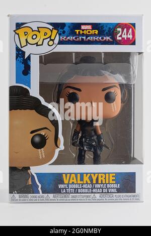 CHESTER, ROYAUME-UNI - 9 MAI 2021: Figurine Valkyrie Funko Pop Banque D'Images