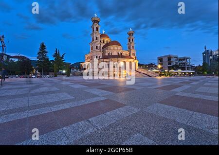 La Résurrection du Christ Cathédrale de Korca Banque D'Images