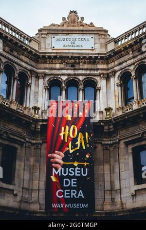BARCELONE, ESPAGNE - 25 mai 2021 : une photo du musée de cire de barcelone Banque D'Images