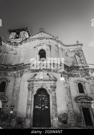 Eglise de San Domenico dans la vieille ville de Caltanissetta, Sicile, Italie, Europe Banque D'Images