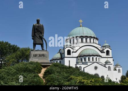 BELGRADE, SERBIE - 15 juin 2017 : Belgrade, Serbie, 15 juin 2017. - Eglise de Saint Sava, l'une des plus grandes églises orthodoxes du monde, Belgrade Banque D'Images
