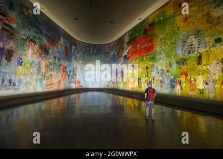 LA FEE ELECTRICITE, SALLE DUFY AU MUSÉE D'ART MODERNE Banque D'Images