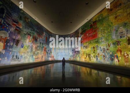 LA FEE ELECTRICITE, SALLE DUFY AU MUSÉE D'ART MODERNE Banque D'Images