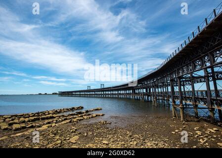 Rio Tinto Pier, Huelva Banque D'Images