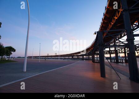 Rio Tinto Pier, Huelva Banque D'Images