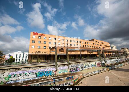 Hôtel Ibis à Malaga Banque D'Images