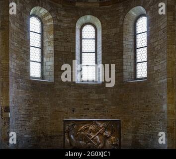 Intérieur de l'abside dans la basilique Saint-Georges, Château de Prague, République tchèque Banque D'Images