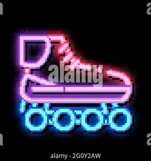 Illustration de l'icône représentant un néon sur les rouleaux Illustration de Vecteur