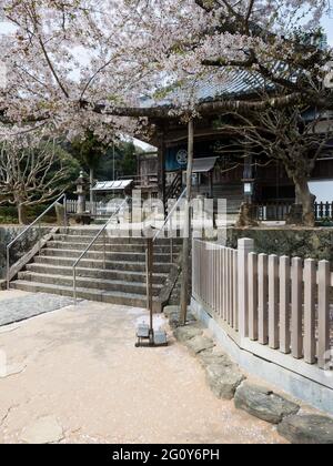 Naruto, Japon - 2 avril 2018 : printemps à Dainichiji, temple numéro 4 en pèlerinage à Shikoku Banque D'Images