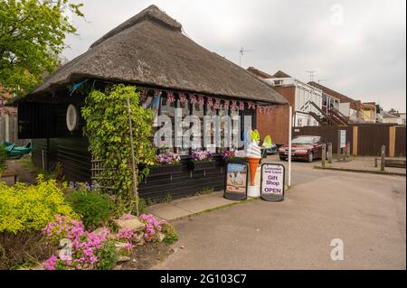 Boutique de cadeaux lavande et dentelle à Horning norfolk East anglia Banque D'Images