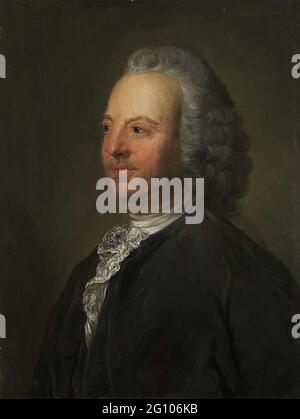 Antoni Warin (1712-64). Navires d'Amsterdam. Portrait d'Antoni Warin (1712-64), navires d'Amsterdam. Buste à gauche. Copie anonyme dans un pastel de 1763 dans la collection lynden. Banque D'Images