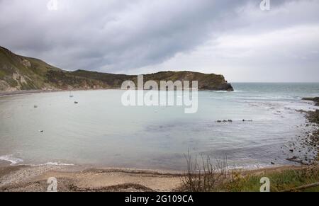 crique de lulworth sur la côte jurassique à dorset Banque D'Images