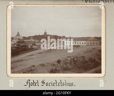 Lappeenranta en Finlande vu d'une partie supérieure.; Vilmanstrand Finlande, Hotel Societestus. Banque D'Images